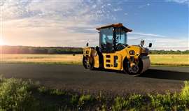 The CB10 is Caterpillar's largest tandem vibratory compactor