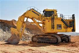 Komatsu PC4000-11E electrically powered mining excavator