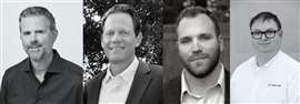 Turntide's new executives: (L-R) Brad Bell, Terrell Tuten, Ryan Grodzki and George Paterson. 