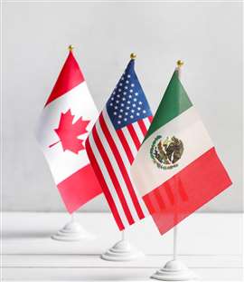 Flags of Canada, USA and Mexico (Image: Adobe Stock)